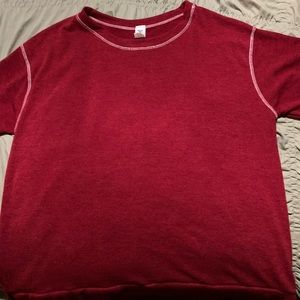 Beautiful Deep Red Light Stretch Woman’s Plus Size Sweater 3X